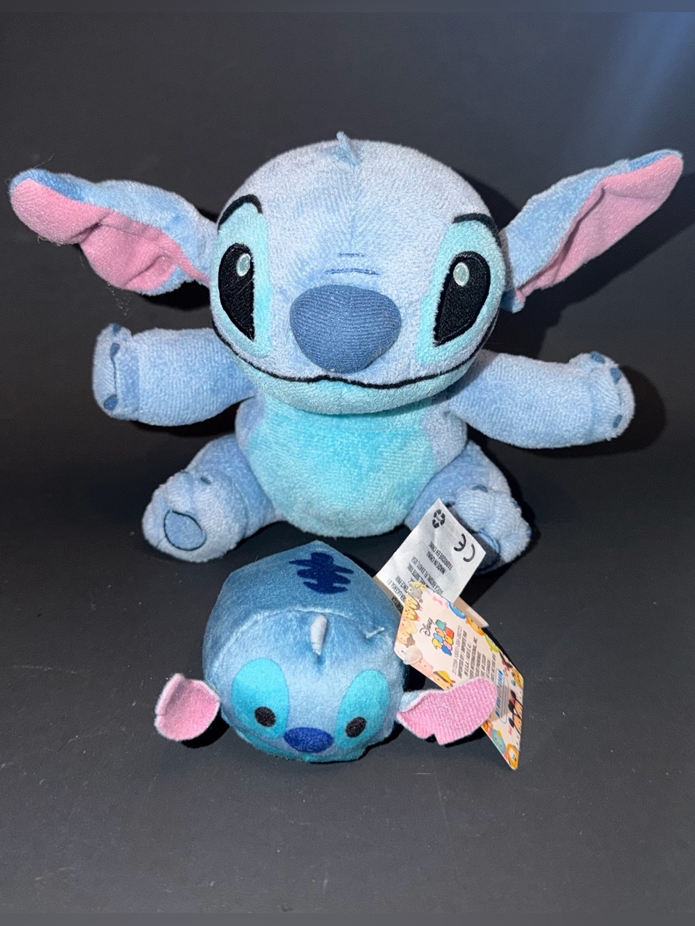 NEW Walt Disney Tsum Tsum Blue Stitch 3" Mini Plush Lilo &stitch & 7” Stitch EUC